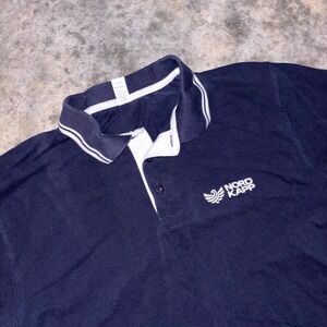 Roly Montreal Polo Shirt Boys XL Blue Cotton Side Slits Nord Kapp Golf Tennis